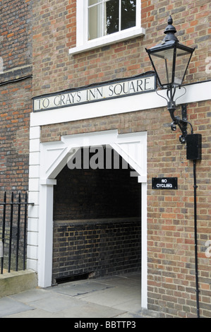 Passage To Grays Inn Square London England UK Stock Photo