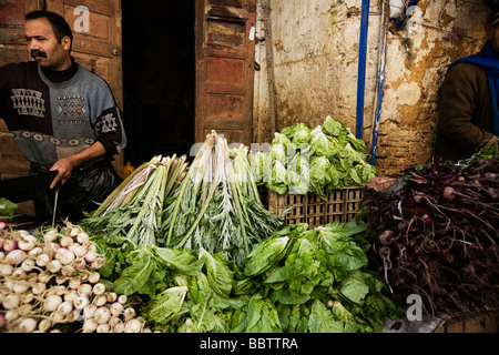 Market Stall, Fez , Morocco, North Africa Stock Photo