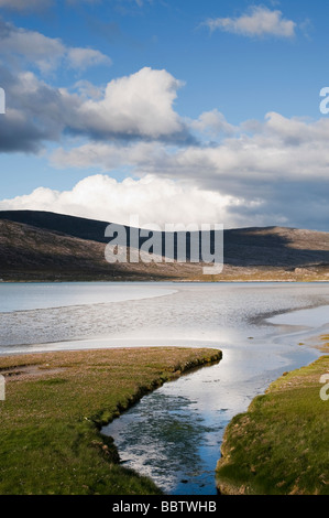 Luskentyre estuary, Isle of Harris, Outer Hebrides, Scotland Stock Photo