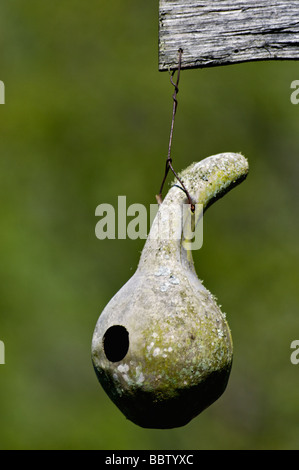 Gourd Bird House at the Mountain Farm Museum at the Oconaluftee Visitor Center in Great Smoky Mountains National Park Stock Photo