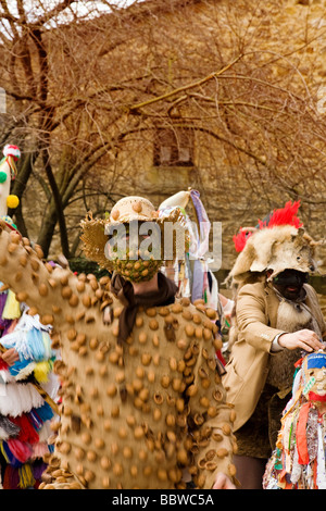 Carnaval de la Vijanera en Silió Molledo Cantabria España Carnival of La Vijanera in Silio Molledo Cantabria Spain Stock Photo