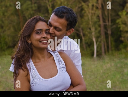beautiful young couple in love Stock Photo
