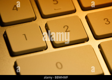 Tecnologia color Teclado de un ordenador Tecnologia color a computer keyboard Stock Photo