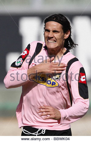 edinson cavani, palermo 2009, serie a football ...