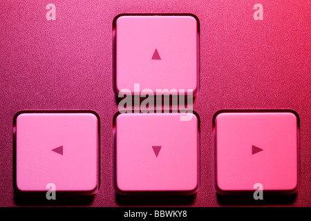 Tecnologia color Teclado de un ordenador Tecnologia color a computer keyboard Stock Photo