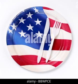 American Flag Red white blue patriotic Stock Photo