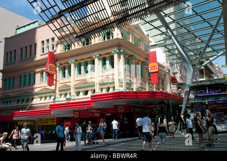 Busy Queen Street, Brisbane Australia Stock Photo