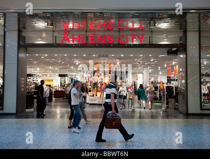 Ahlens City department store in Nordstan shopping mall in Gothenburg Sweden Stock Photo