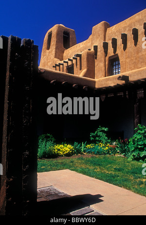 Isac Rapp Buildings New Mexico Museum of Art by architect Isaac Rapp in adobe Pueblo ...