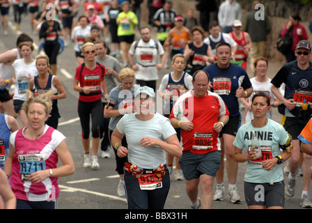 Runners taking part in the Edinburgh Marathon 2009 Stock Photo