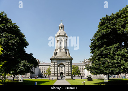 The Campanile in Trinity College grounds Dublin Republic of Ireland Stock Photo