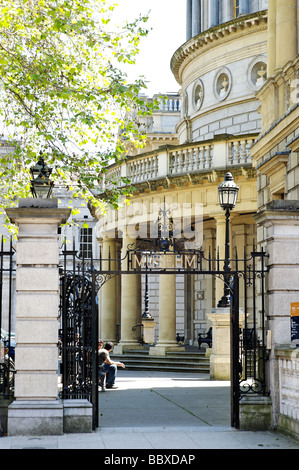 Entrance to the National Museum of Archeology and History building Dublin Republic of Ireland Stock Photo