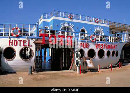 Elk157 3988 Egypt Sinai Red Sea Dahab street scene Stock Photo