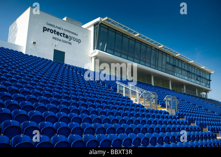 Seating Glamorgan Cricket Club Paramount Sophia Gardens Cardiff South Glamorgan South Wales UK Stock Photo