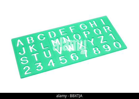 Alphabet Stencil Stock Photo