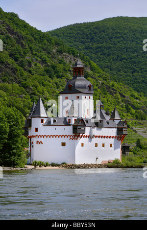 Burg Pfalzgrafenstein palace in Kaub am Rhein, Rhineland-Palatinate, Germany, Europe Stock Photo