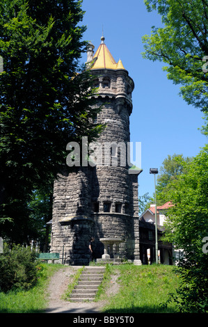 Mutterturm tower, Landsberg am Lech, Bavaria, Germany, Europe Stock Photo
