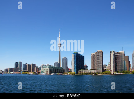 Toronto downtown view from Lake Ontario Stock Photo