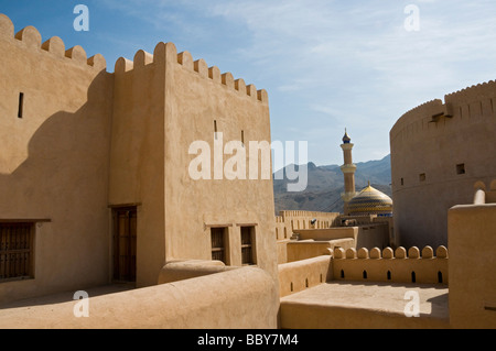 The famous fort of Nizwa in the city of Nizwa Sultanate of Oman Stock Photo