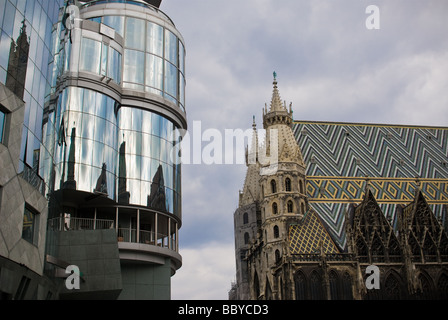 the famous st stephens cathedral located in the first district of vienna Stock Photo