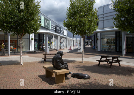 Junction One Junction Retail Park shopping centre businesses aerial view free car ...