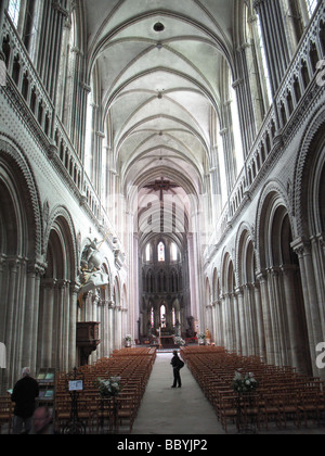 Bayeaux Normandy France tapestry  cathedral Stock Photo