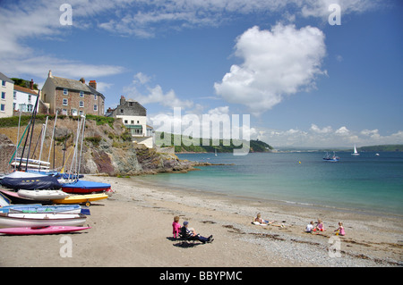 Beach view, Cawsand, Cornwall, England, United Kingdom Stock Photo