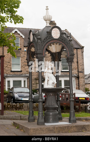 Water fountain in the market place of Middleton in Teesdale Co Durham Stock Photo