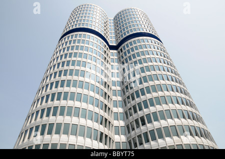 BMW-Vierzylinder, BMW four-cylinder or BMW Tower, BMW Headquarters, Munich, Bavaria, Germany, Europe Stock Photo