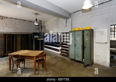 Former locker room for workers, Hendrichs swage forge, LVR Industrial Museum, Solingen, North Rhine-Westphalia, Germany, Europe Stock Photo