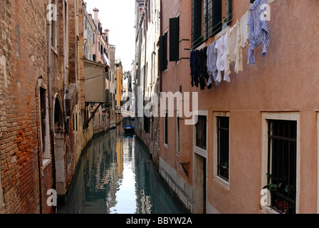Canaletto, little canal, San Marco quarter, Venice, Venezia, Italy, Europe Stock Photo