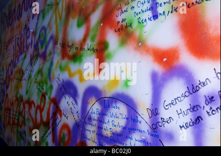 German graffiti scrawled on a wall.  Photo by Gordon Scammell Stock Photo