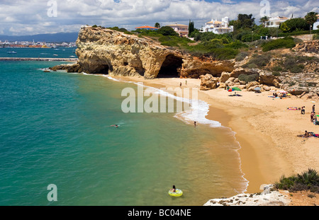 Pintadinho Beach, Nr. Ferragudo, Algarve Portugal. Stock Photo