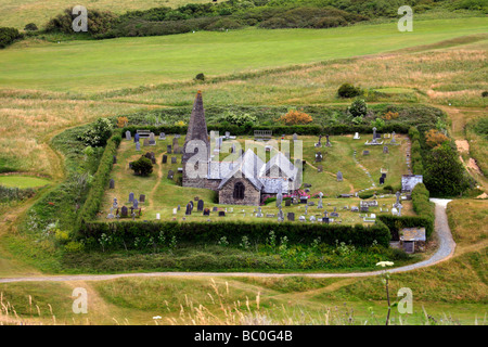 Saint Enodoc Church Polzeath Cornwall Stock Photo