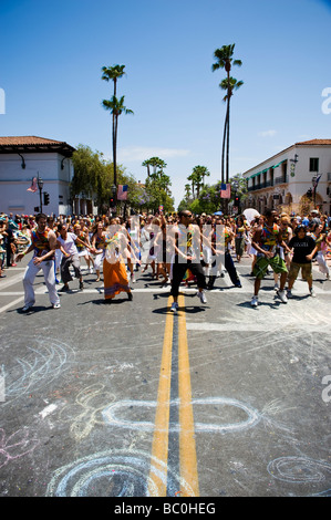 Santa Barbara, California, USA - Annual summer solstice parade, June 20 2009 Stock Photo