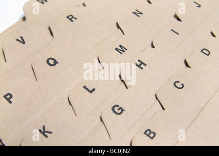 Index File Stock Photo