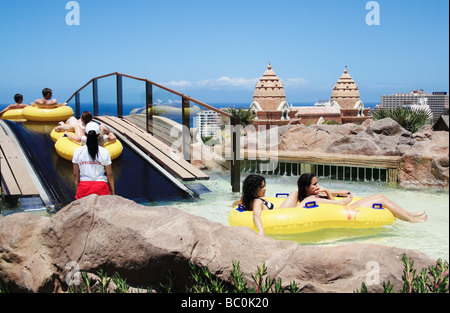 Siam Park, The Water Kingdom,  near Playa de Las Americas, Costa Adeje, Tenerife, Canary Islands, Spain Stock Photo