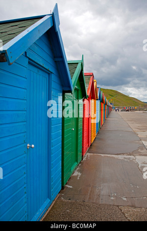 Beach huts Stock Photo