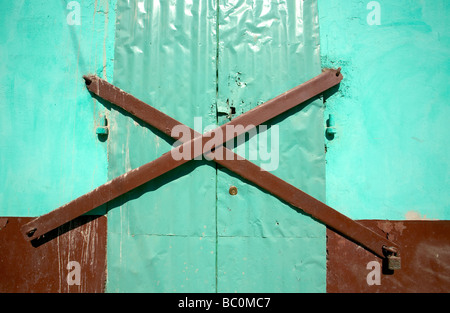 Haiti, Nord, Cap Haitien, door. Stock Photo