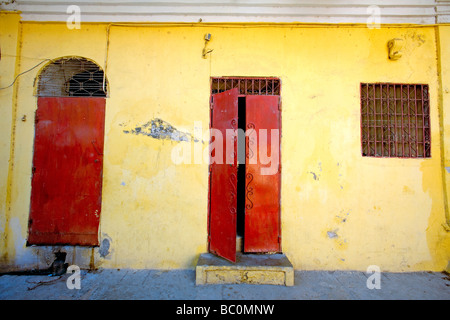 Haiti, Nord, Cap Haitien, doors and windows. Stock Photo