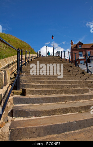 The abbey steps-Whitby Stock Photo