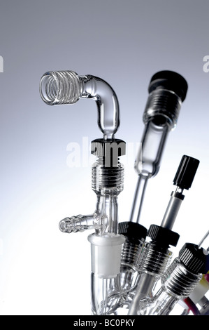 Test Tubes Instruments In Laboratory, USA Stock Photo