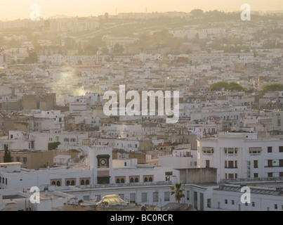 TUNIS, TUNISIA. An evening view over the city centre. 2009. Stock Photo