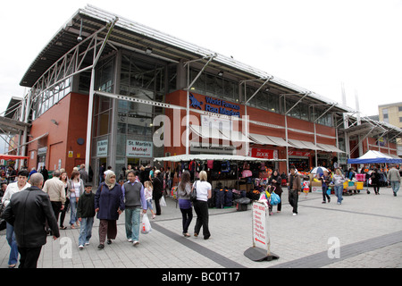 exterior of st martins market also known as the rag market part of the bullring birmingham uk Stock Photo