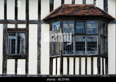 Tudor house front, Stratford upon Avon, Warwickshire, England Stock Photo