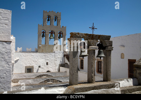 St John the Theologian Monastery Hora Patmos Greece Stock Photo