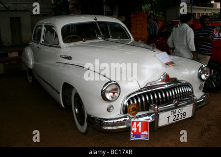 BUICK EIGHT VINTAGE CAR ON SHOW IN CHENNAI, TAMILNADU Stock Photo