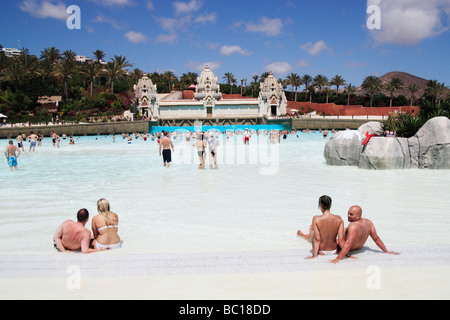 Siam Park,The Water Kingdom,  near Playa de Las Americas, Costa Adeje, Tenerife, Canary Islands, Spain Stock Photo