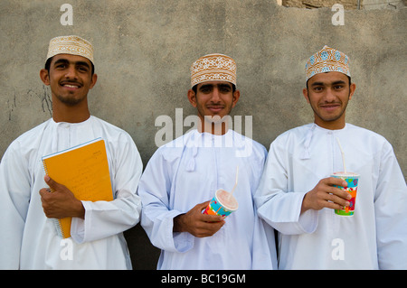 Young students city of Nizwa Oman Stock Photo