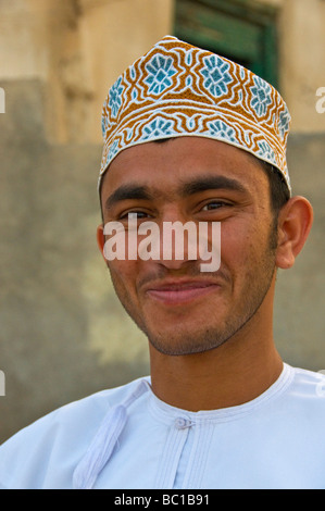 Young man city of Nizwa Sultanate of Oman Stock Photo